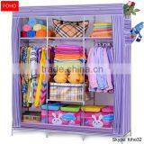 Folding Wardrobe for Bedroom Designs Diy Cloth Canvas Wardrobe (FH-CS0505 ) thumbnail-5