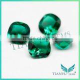 7*7 mm Square Cushion Cut Synthetic Raw Green Color of Emerald Stone thumbnail-3