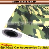 Digtal self adhesive white camouflage car vinyl film bubble free 1.52x30m/roll