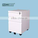 3 Drawer Storage Steel Mobile File Cabinet with Interlocking Device