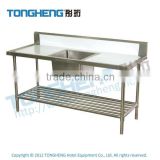 Stainless Steel Bench with Single Sink