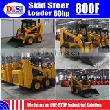 800F WECAN Mini Skid Steer Loader for Sale - 800KG Capacity + 45kw Engine + 0.47m3 Bucket thumbnail-1