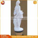 White Beautiful Garden Stone Girl Statue For Sale thumbnail-1