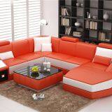 2017 Lizz European Style Leather Sofa thumbnail-2
