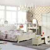 Lovely Girl's Series Bedroom Set,Contemporary Bed Room Solid Wooden Furniture,Asian Royal Bed/ European Style Dresser thumbnail-1