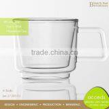 Best Quality Borosilicate Double Wall Glass Water Cup Mug thumbnail-4