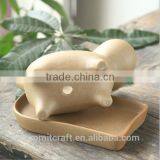 Small Animal Cat Dog Hippo Shape Flower Pot Pottery Pot thumbnail-5