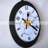 RH-4716 Novelty Egg Shaped Metal Skillet Frying Pan Wall Clock thumbnail-6