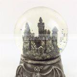 Custom Halloween Theme Antique Building Bat Snow Globe thumbnail-5