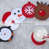 2017 Felt Personalised Christmas Felt Coaster for Home Decor Made in China thumbnail-1