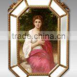 oil painting with frame,French style wall hanging oil painting