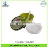 Customized Logo Double Deck PP Plastic Lunch Box With Spoon thumbnail-2