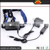Wholesale High Quality XML T6 LED 2000 Lm Remote Control Rechargeable Headlamp With 18650 Battery, Charger and Car Charger thumbnail-4