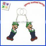 Super Mario Silicone Keychain Cute Cartoon Comic Key Chain New thumbnail-3