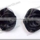 MSD Wholesale Black Ribbon Flower for Dress Decoration thumbnail-1