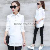 Latest Fashion Long Sleeve Ladies Blouse Designs for Fat Ladies thumbnail-2