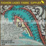 Fashionable Design Print Pattern for Ladies Wear Reactive Rayon Challis Rayon Screen Printing Fabric thumbnail-3