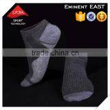 Wholesale Custom Technical Plain Knitting Lycra Silver Cotton Blend Yarn Men Sport Socks thumbnail-2