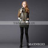Luxury Winter Hooded Short Coat Sleeveless Fleece Jacket