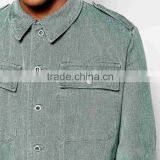 Vintage Man Jacket Denim Jackets For Men With Back Print and Pocket thumbnail-2