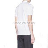 Mens Formal Plain White Polo Shirt With Ribbon Collar Men Shirt Polo thumbnail-3