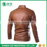Cheap Price Wholesale Pakistan PU Leather Jackets for Men thumbnail-5