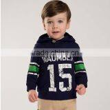New Monogram Printed Contrast Kids Wholesale Hoodies