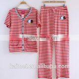 Latest Design High Quality Best Price 100% Cotton Pajamas for Couple thumbnail-2
