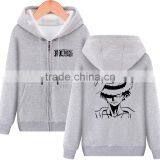 Popular High Quality Zipper Hoodie Theme ONE PIECE CVC(65/35) thumbnail-3