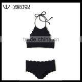 New Arrival Scalloped Halter Top thumbnail-2