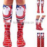 3d Christmas Socks Digital Printed Custom Design Keen High Socks Factory
