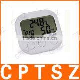New Digital TA638 White Thermometer Humidity HYGRO Hygrometer Air Moisture Clock thumbnail-2