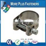 Made in Taiwan Stainless Steel Types of Hose Clamps Small Hose Clamps T Bolt Hose Clamp thumbnail-4
