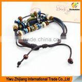 Stainless Steel Magnetic Clasps Pu Leather Bracelet thumbnail-5