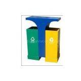 Outdoor ,Schools,Public Place Stainless Steel Recycling Dual Rubbish Bins for Sale