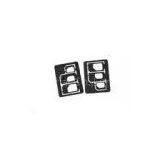 Plastic ABS 3 In 1 Micro SIM Adaptor For Regular Mobile Phone