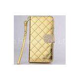 Grid Pattern Wallet PC + PU Leather Case With Card Slots For IPhone 6 4.7 Inch