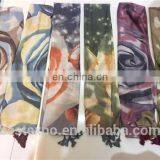 Girls Beautiful Flower Scarf Cotton Jacquard Wedding Shawl New Style Hijab thumbnail-6
