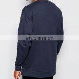 Wholesale Custom Men's Plain Crewneck Zipper Oversized Sweatshirts/Sweatclothing thumbnail-3