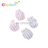 Wholesale baby 100% cotton scratch prevention gloves infant baby mittens