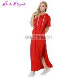 Drop Shipping Hoodie Sweatshirt Korean Plus Size Maxi New Fashion Ladies Dress thumbnail-2