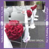 C411A White Chiffon or Ice Silk Fabric Wedding Belts and Sashes thumbnail-1