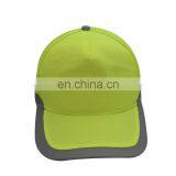 Fluorescence Color 5 Panel Mesh Cap With Reflective Band thumbnail-5