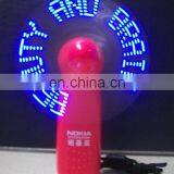 LED Light up Flashing Fan/mini Style Hand Fan/blink Light Glow Fan