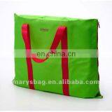 Beach Bag With Contrast Color Zipper and Handles thumbnail-1