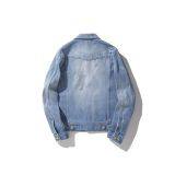 Classic Blue Jean Jacket OEM Biker Jacket Men thumbnail-2