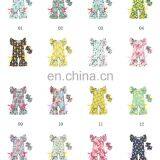 Bright Pink Blooming Flower Pattern Printing Romper Jumpsuit Baby Knitted Romper One Piece Jumpsuit for Wholesale Price thumbnail-6