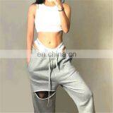 Wholesale Custom Print Hot Casual Street Wear Pants Sports Cotton Joggers For Women thumbnail-2