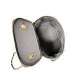 Low MOQ Fashion Designer Quilt Bag Soft Velvet Pear Studs Top Zipper Hot Sell Chain Shoulder Crossbody for Women 2020 Handbag thumbnail-3