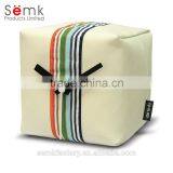 New Fashion Clock Unique Leather Table Clock Wall Clock thumbnail-1